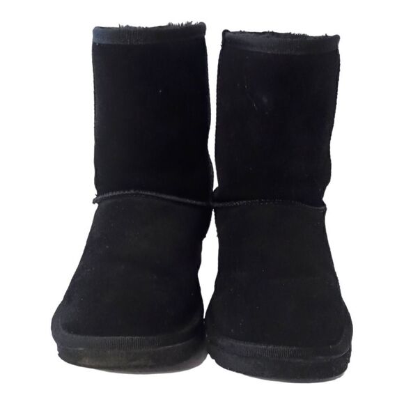 Ugg Classic Short Boot US Sz 7 Black Suede Wool Sheepskin Y2K Bootie Womens - Picture 10 of 16